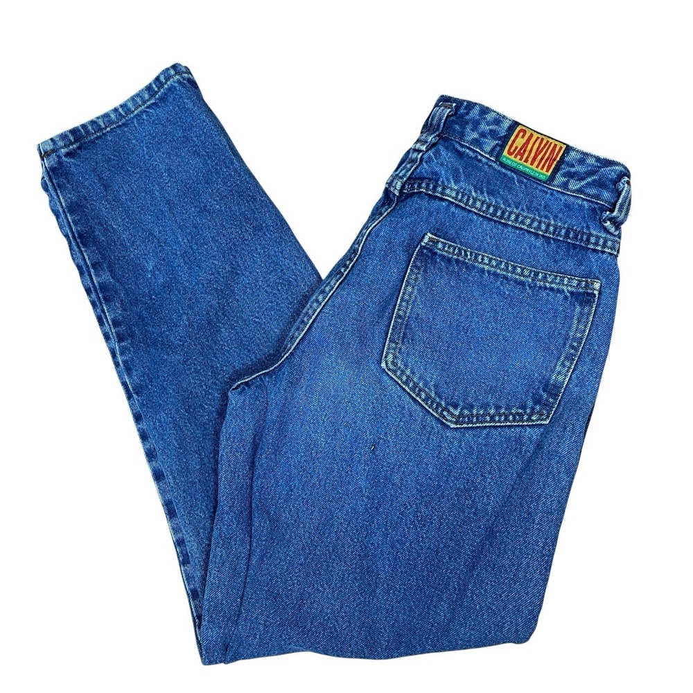 Calvin Klein Jeans Size M (29x31) 100% Cotton Denim Taper US Union Made Vtg 80s